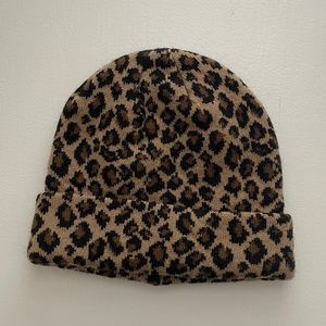 ASOS Cheetah Cuff Beanie